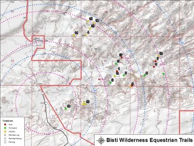 Bisti Wilderness Map